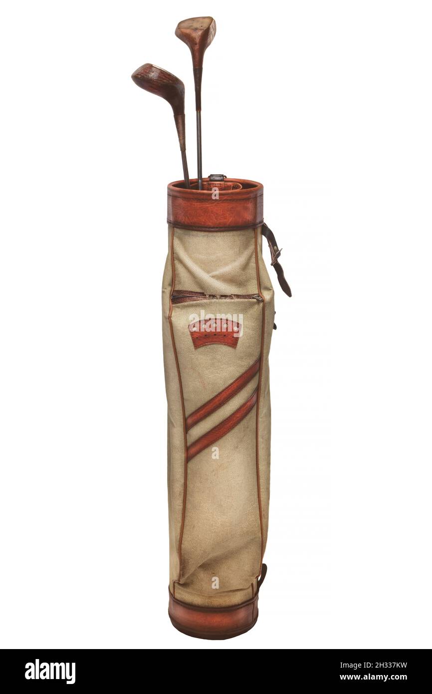 Vintage retro golf bag old -Fotos und -Bildmaterial in hoher Auflösung –  Alamy