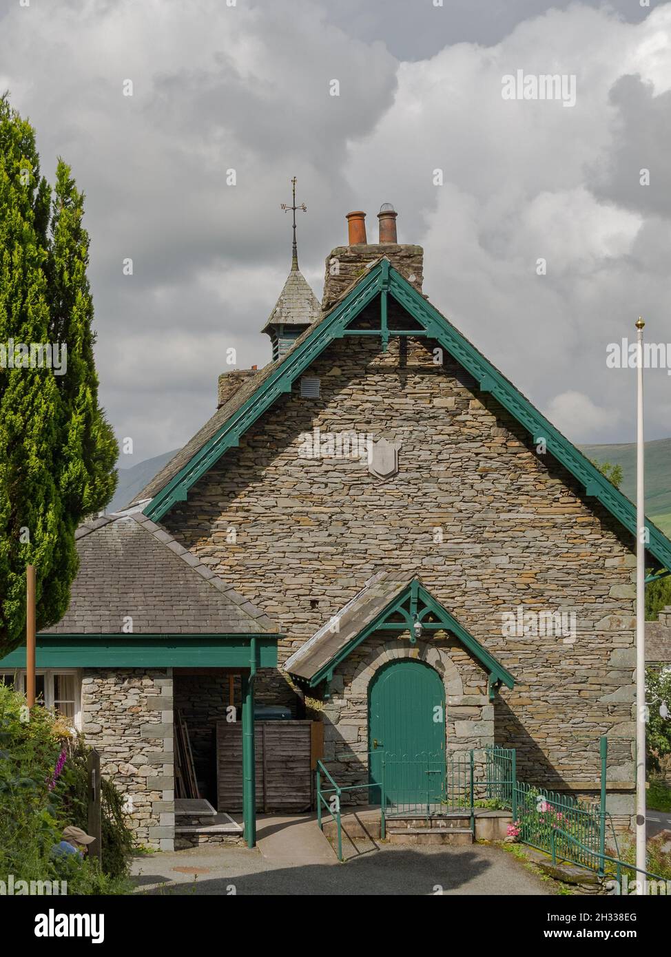 Das Dorfinstitut in Troutbeck bei Windermere in Cumbria Stockfoto