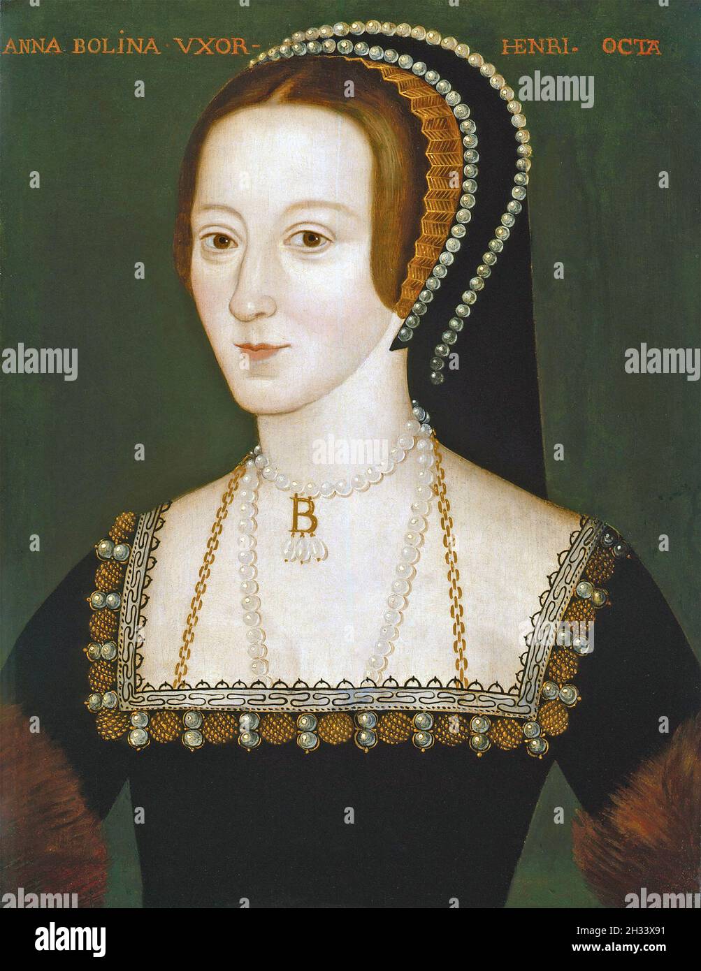 ANNE BOLEYN (c 1501-1536), die zweite Ehefrau Heinrichs VIII., malte um 1550. Stockfoto