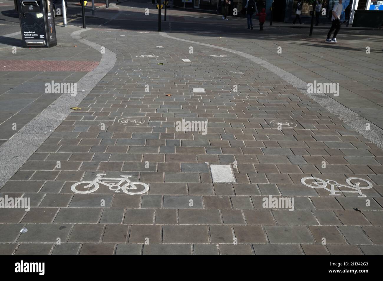 September 2021 - Fahrradwege in Bristol, England, Großbritannien. Stockfoto