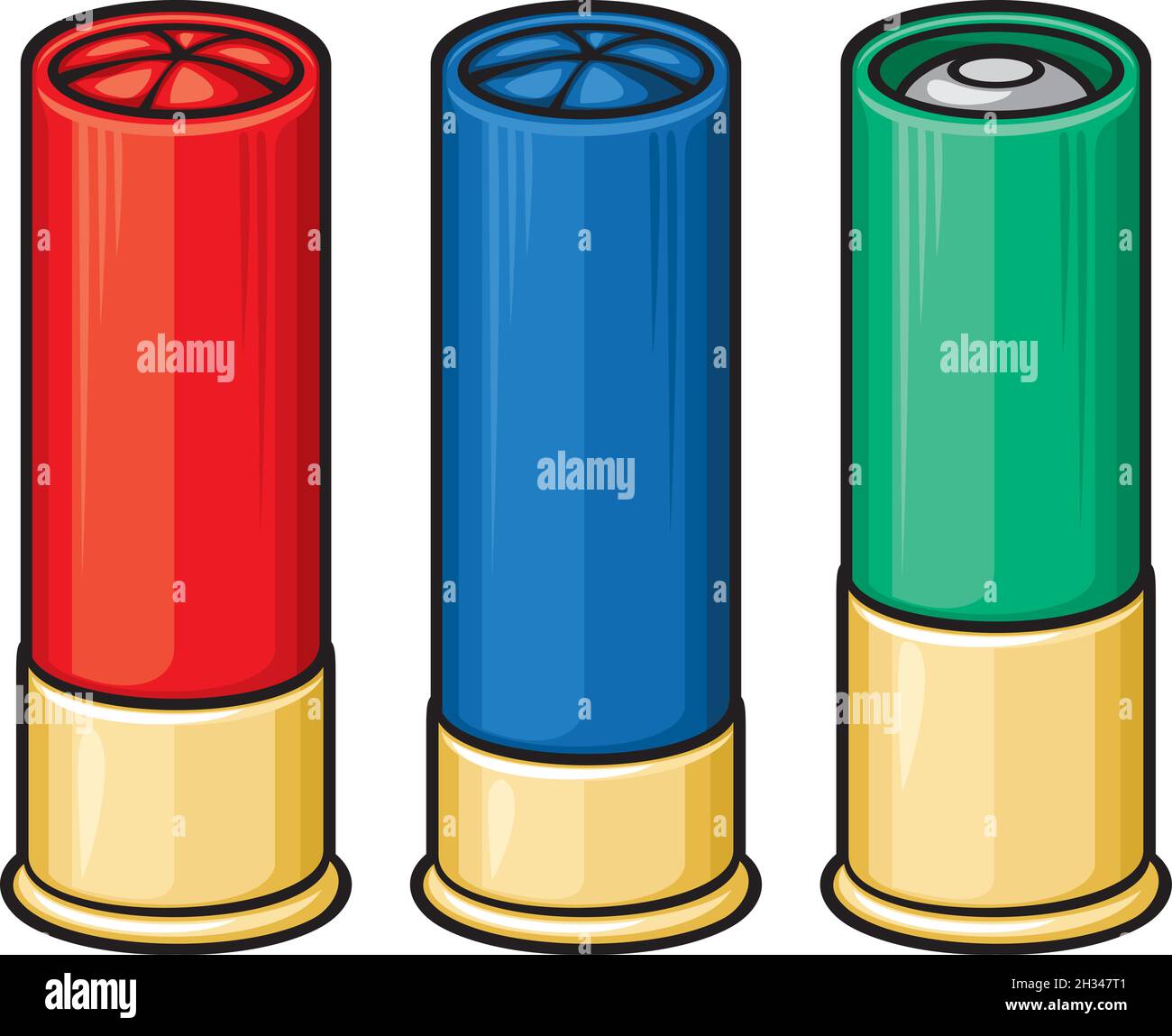 Vektorgrafik Shotgun Shells Stock Vektor