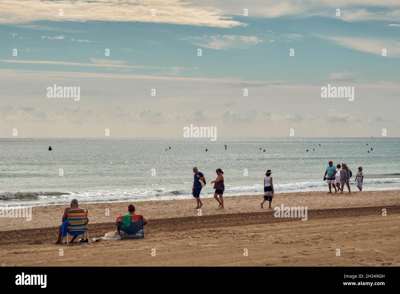 San Juan Beach in der spanischen Stadt Alicante, Valencia, Spanien, Europa Stockfoto