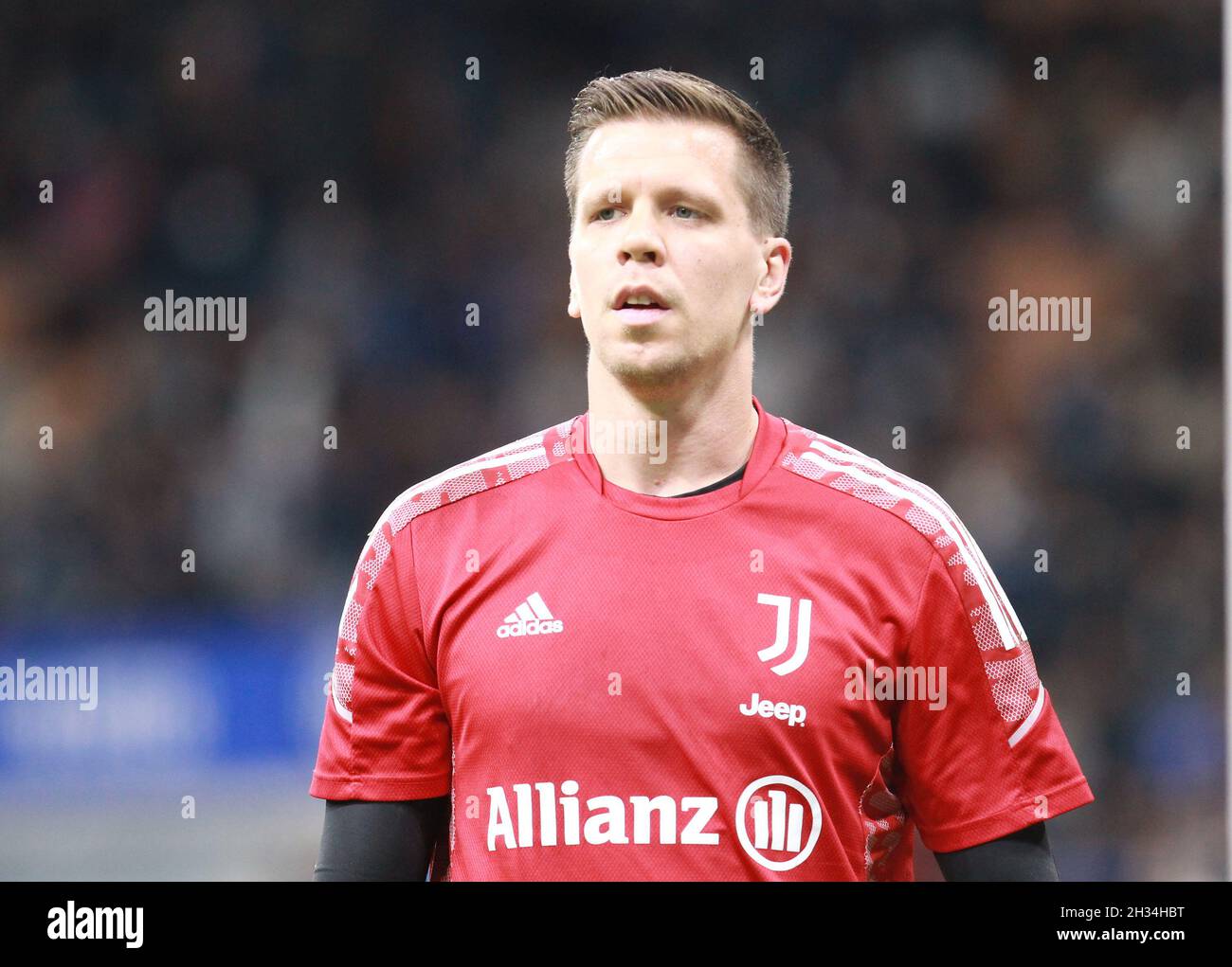 MAILAND ITALIEN- Oktober 24 Stadio G Meazza Wojciech Szczesny während der Trainingsserie Ein Spiel zwischen FC Inter und FC Juventus im Stadio G. Meazza am 24. Oktober 2021 in Mailand, Italien. Stockfoto