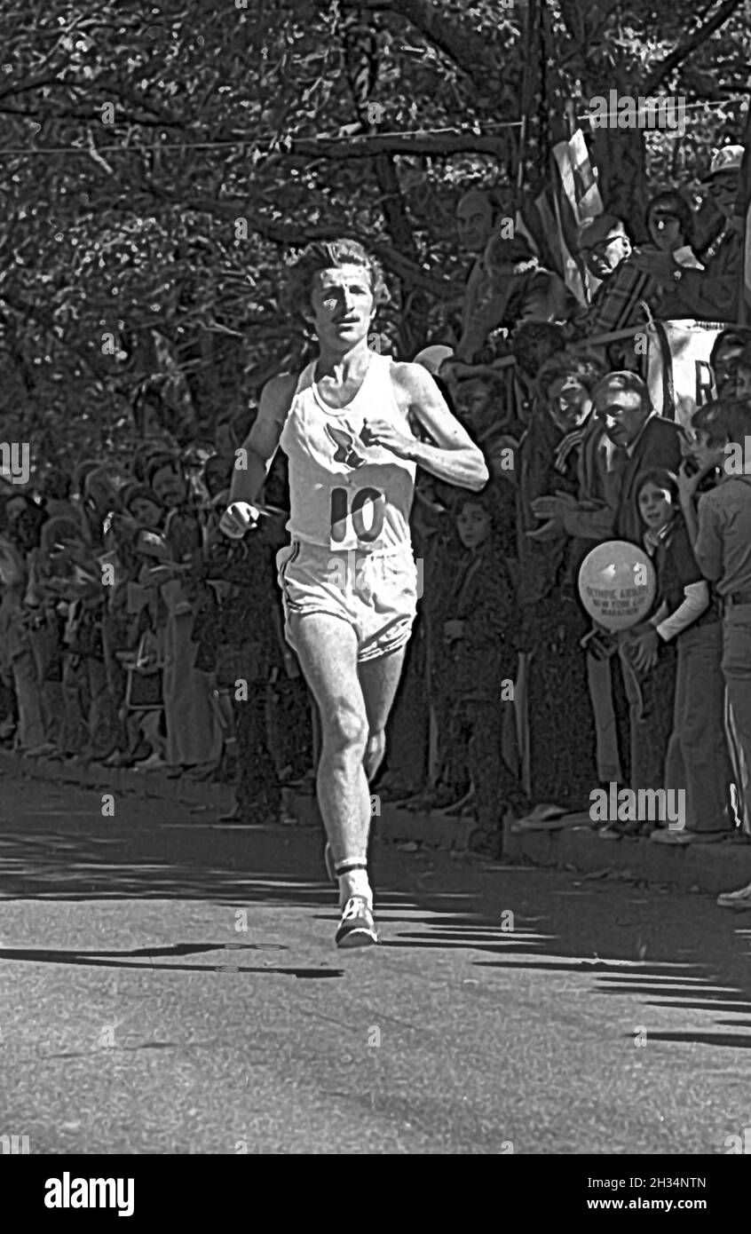 Tom Fleming (USA) gewann den New York City Marathon 1973
