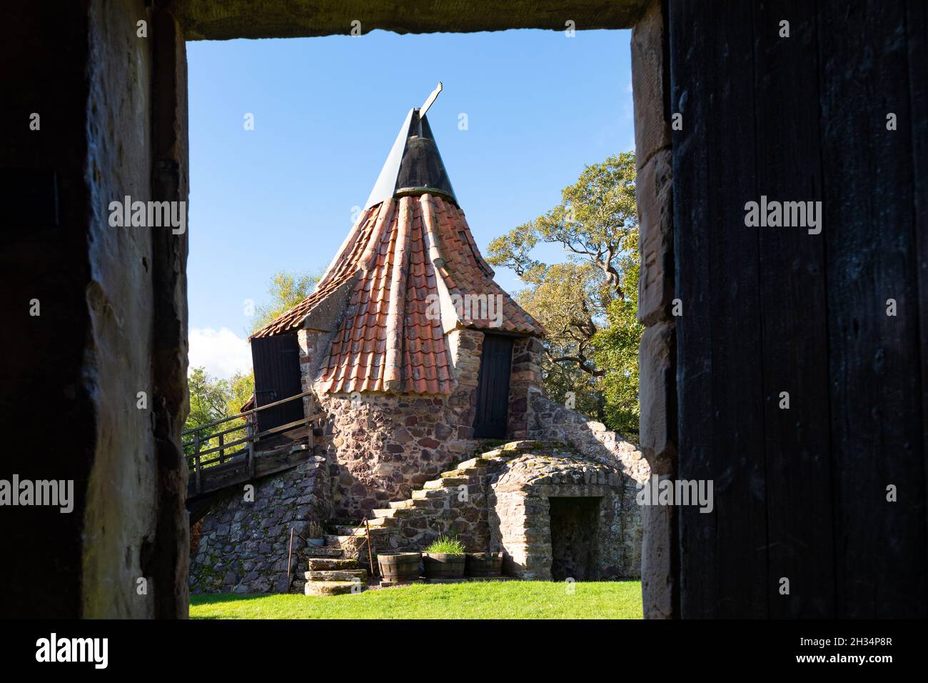 Preston Mill, Outlander Film Location, East Linton, East Lothian, Schottland, VEREINIGTES KÖNIGREICH Stockfoto