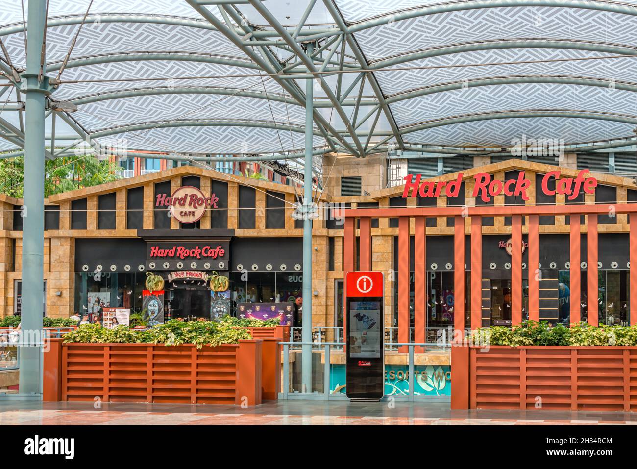Sentosa Hard Rock Cafe auf der Insel Sentosa, Singapur Stockfoto