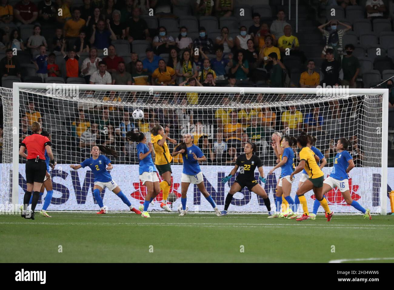 Matildas gegen Brasilien Stockfoto