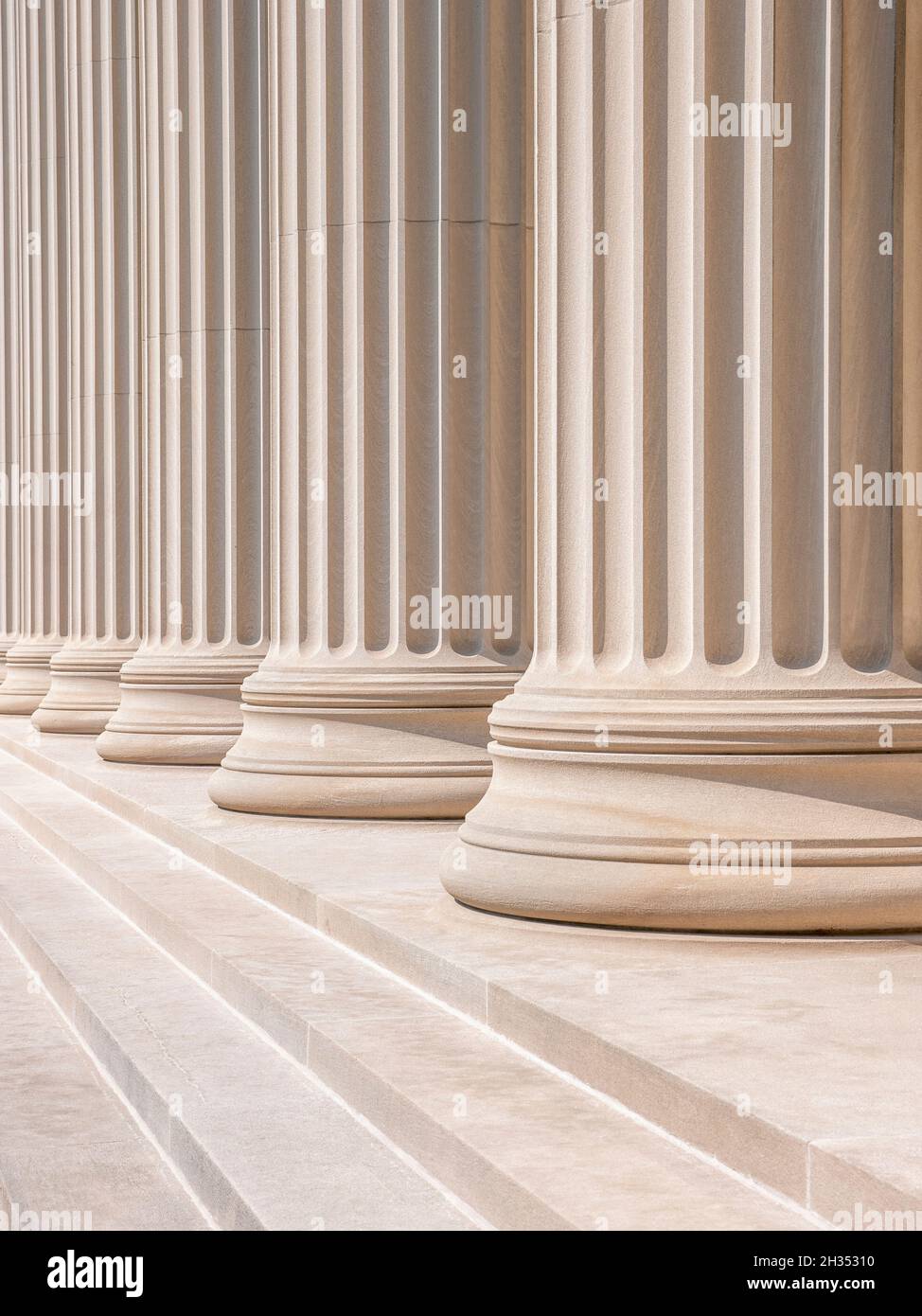 Neoklassische Säulen Stockfoto
