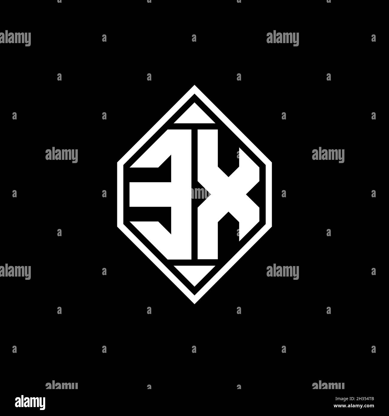 ER Monogram Logo-Buchstabe mit Gemoteric Linie abgerundeten Form Stil Design auf isoliertem Hintergrund, geschildertes Buchstaben Monogramm Stock Vektor