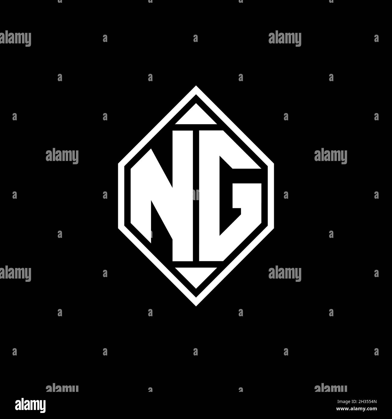 LU Monogram Logo-Buchstabe mit Gemoteric Linie abgerundeten Form Stil-Design auf isoliertem Hintergrund, geschildertes Buchstaben-Monogramm Stock Vektor