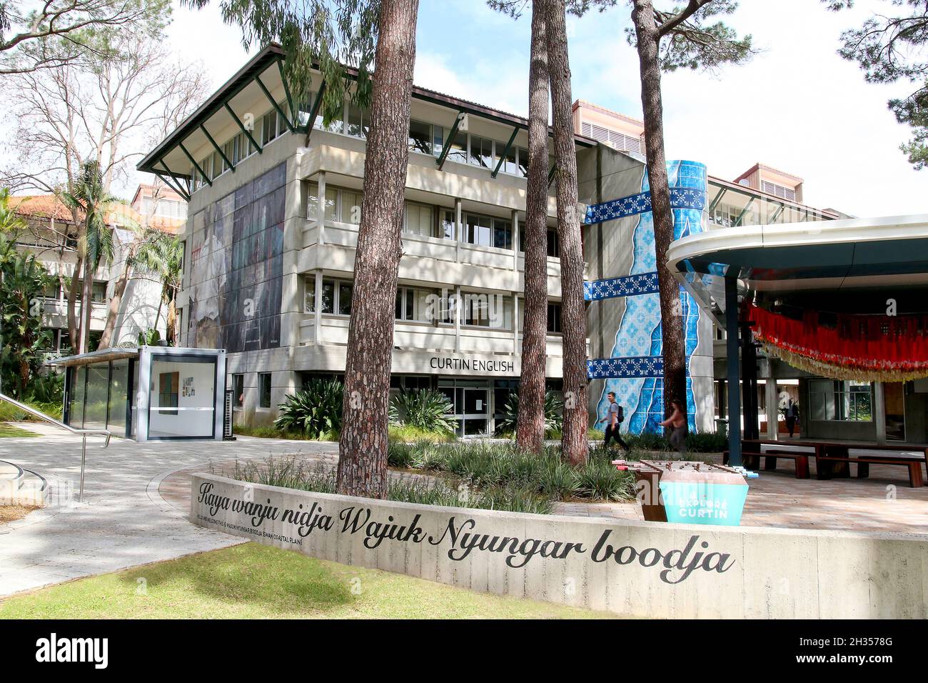 Curtin English Building am Curtin University Bentley Campus, Perth, Australien Stockfoto