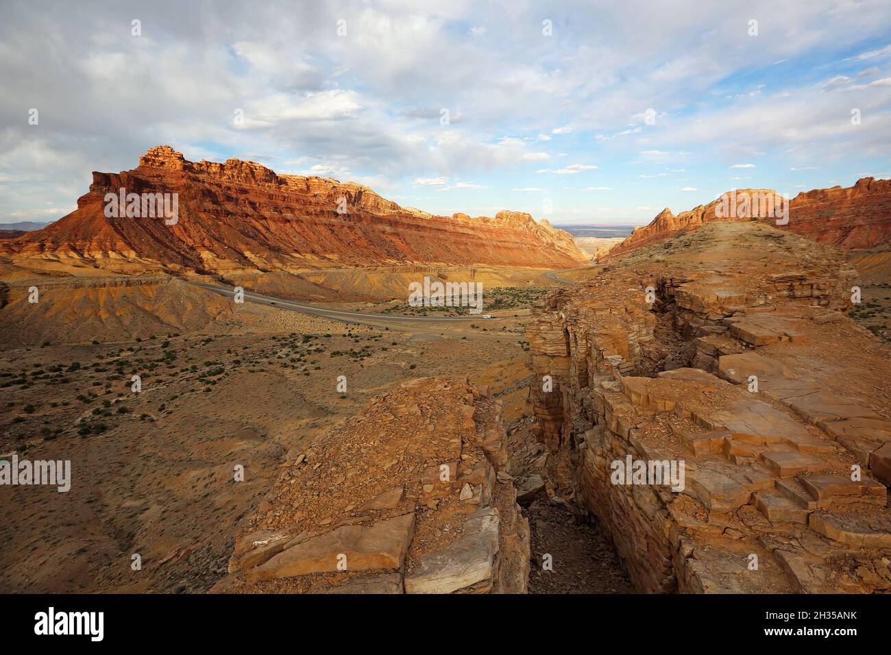 Riss in der Klippe, San Rafael Swell, Utah Stockfoto