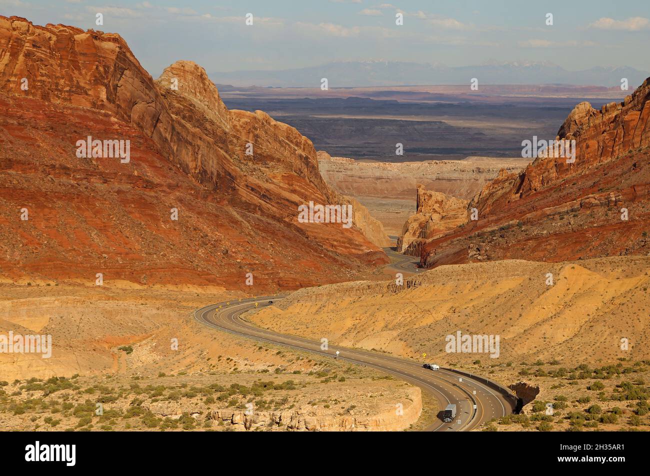 Spotted Wolf Canyon, San Rafael Swell, Utah Stockfoto