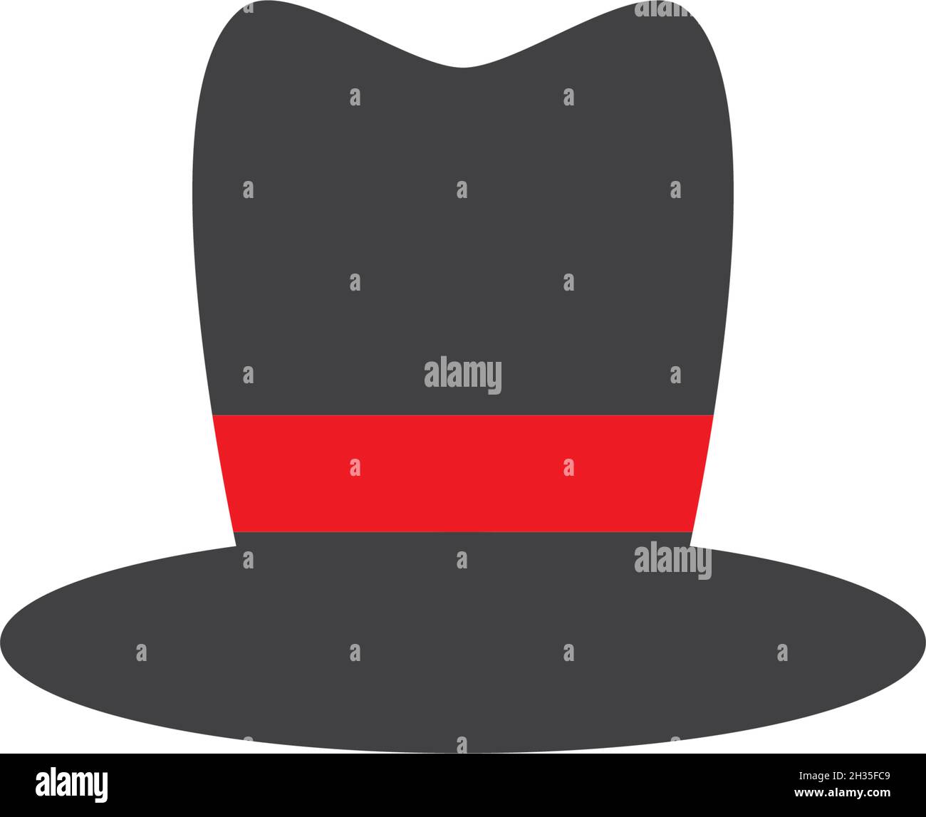 Gentleman hat Icon Vektor Vorlage Stock Vektor