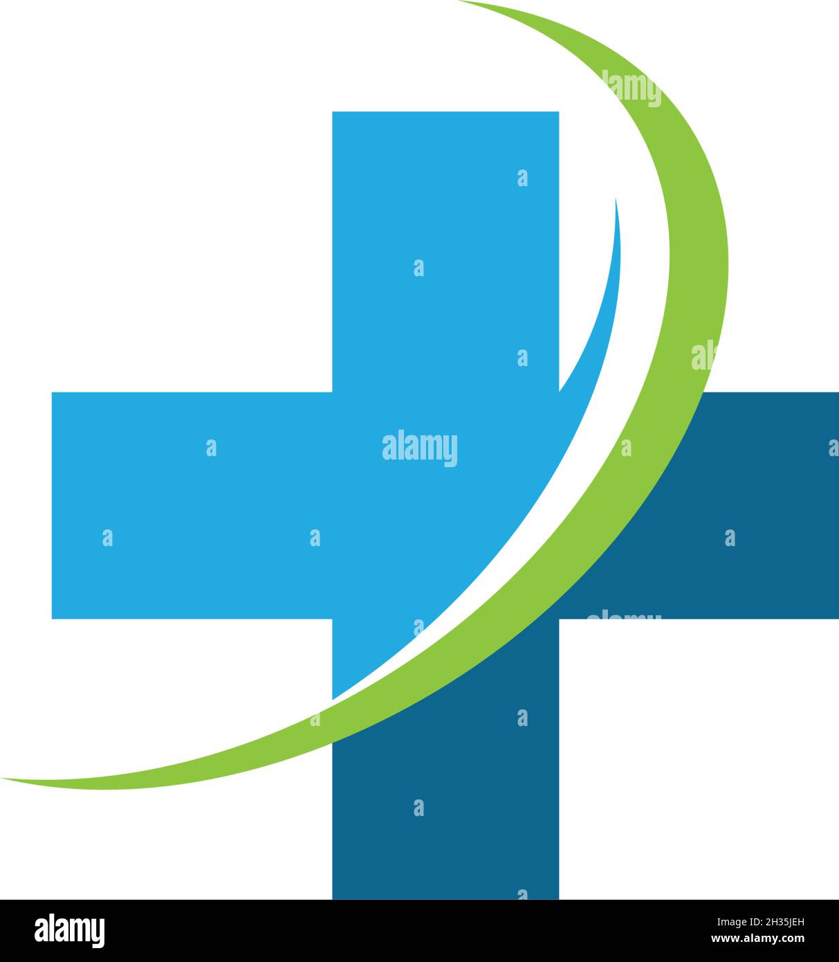 Cross Medical Logo template Vector Illustration Design Stock Vektor