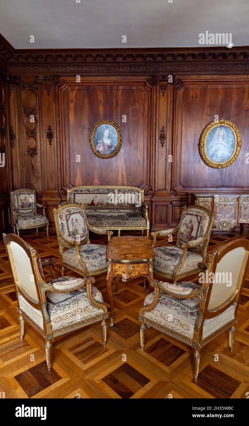 Rekonstruktion des Baudet-Turms, Staatsrat, Musée d’Art et d’Histoire (Museum für Kunst und Geschichte), Genf, Schweiz Stockfoto