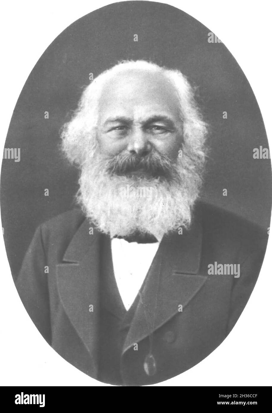 Karl Marx letztes Foto von Pierre Dutertre - 1882 Stockfoto