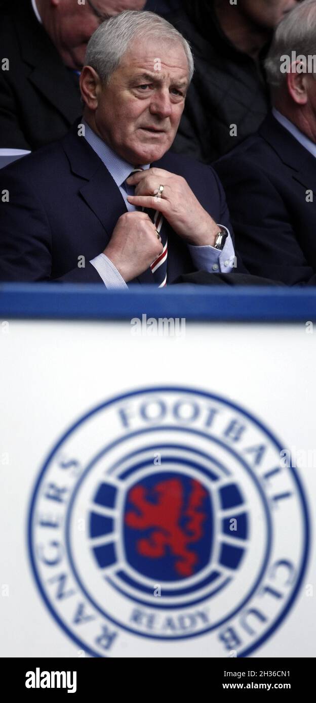 Aktenfoto vom 03-01-2011 von Rangers Manager Walter Smith während eines Gedenkgottesdienstes zum 40. Jahrestag der Katastrophe von Ibrox. Walter Smith, ehemaliger Manager von Scotland, Rangers und Everton, ist im Alter von 73 Jahren gestorben, wie die Rangers mitteilten. Ausgabedatum: Dienstag, 26. Oktober 2021. Stockfoto