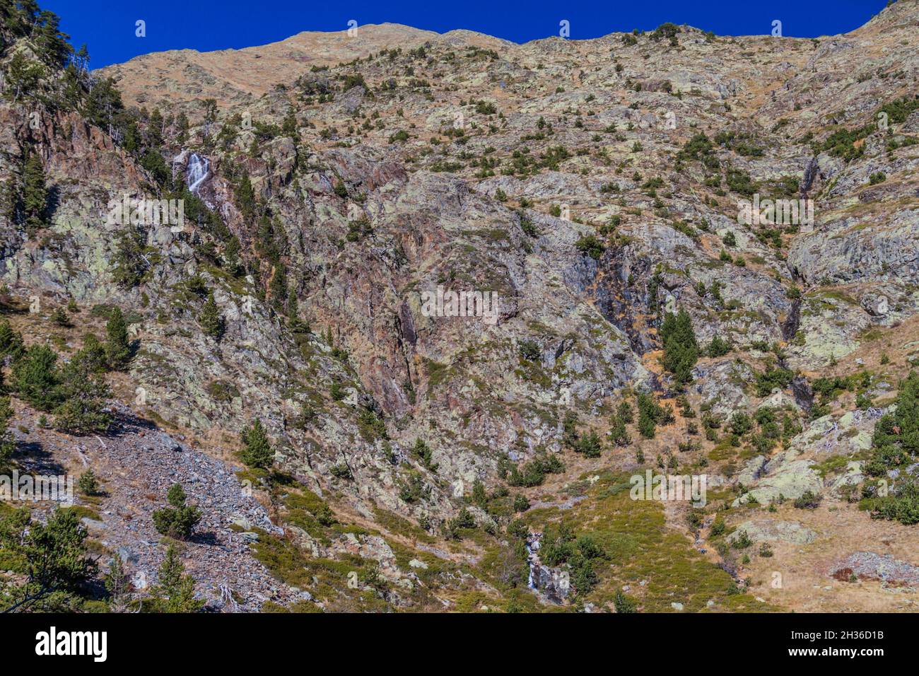 Parc Natural Comunal de les Valls del Comapedrosa Nationalpark in Andorra Stockfoto