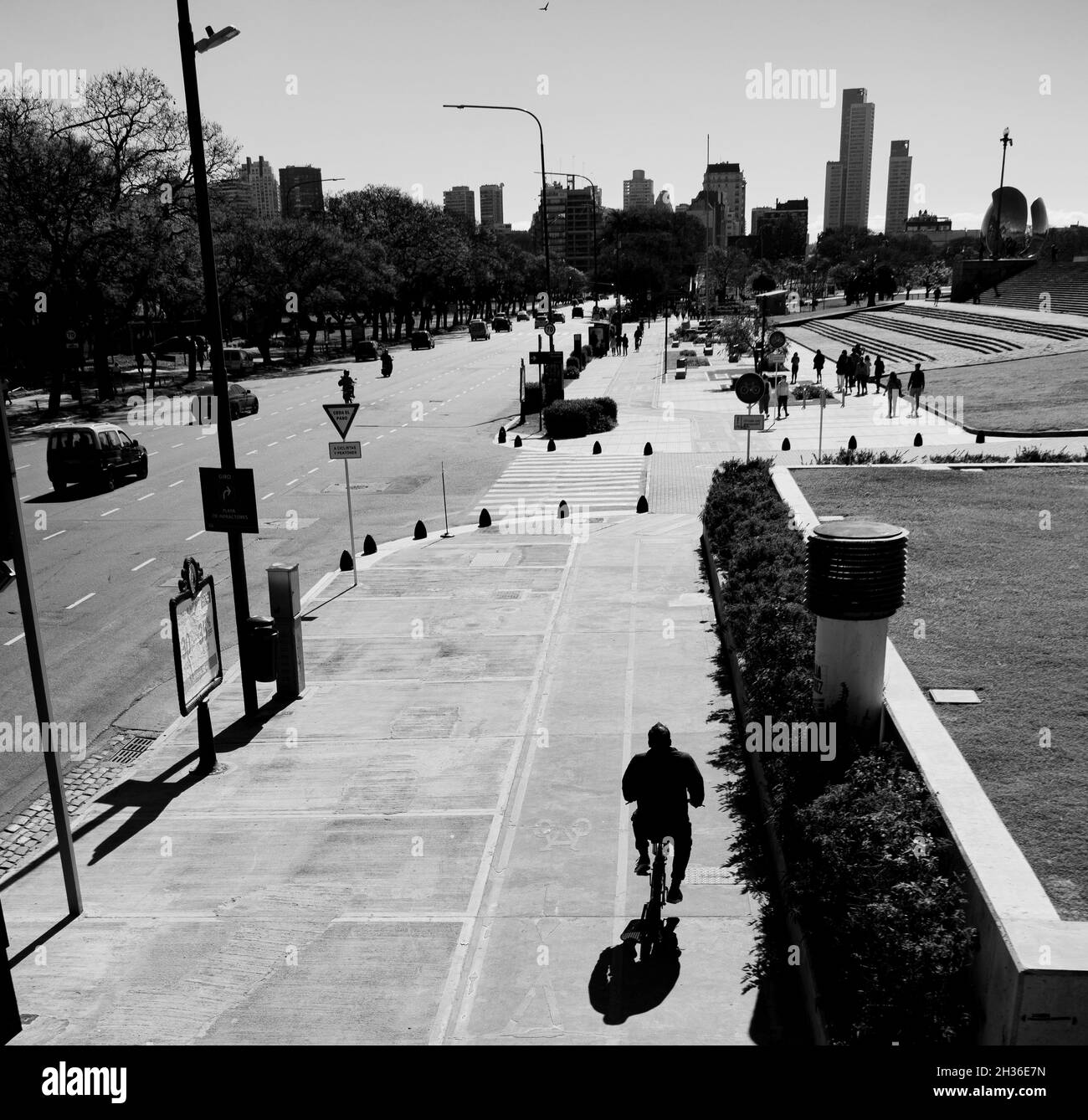 Avenida Figueroa Alcorta Durchgangsstraße in Argentinien Stockfoto