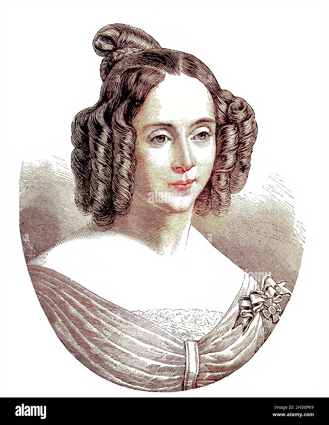 Augusta von Sachsen-Weimar-Eisenach, Augusta Marie Luise Katharina, 30. September 1811 - 7. Januar 1890, Deutschland / Prinzessin Augusta von Sachsen-Weimar-Eisenach, Augusta Marie Luise Katharina, 30. 1811. - 7. September. Januar 1890, Deutschland, Historisch, historisch, digital verbesserte Reproduktion eines Originals aus dem 19. Jahrhundert / digitale Reproduktion einer Originalvorlage aus dem 19ten Jahrhundert. Jahrhundert, koloriert, koloriert, koloriert, handkoloriert, Handkolorierung, handfarbig, farbig Stockfoto