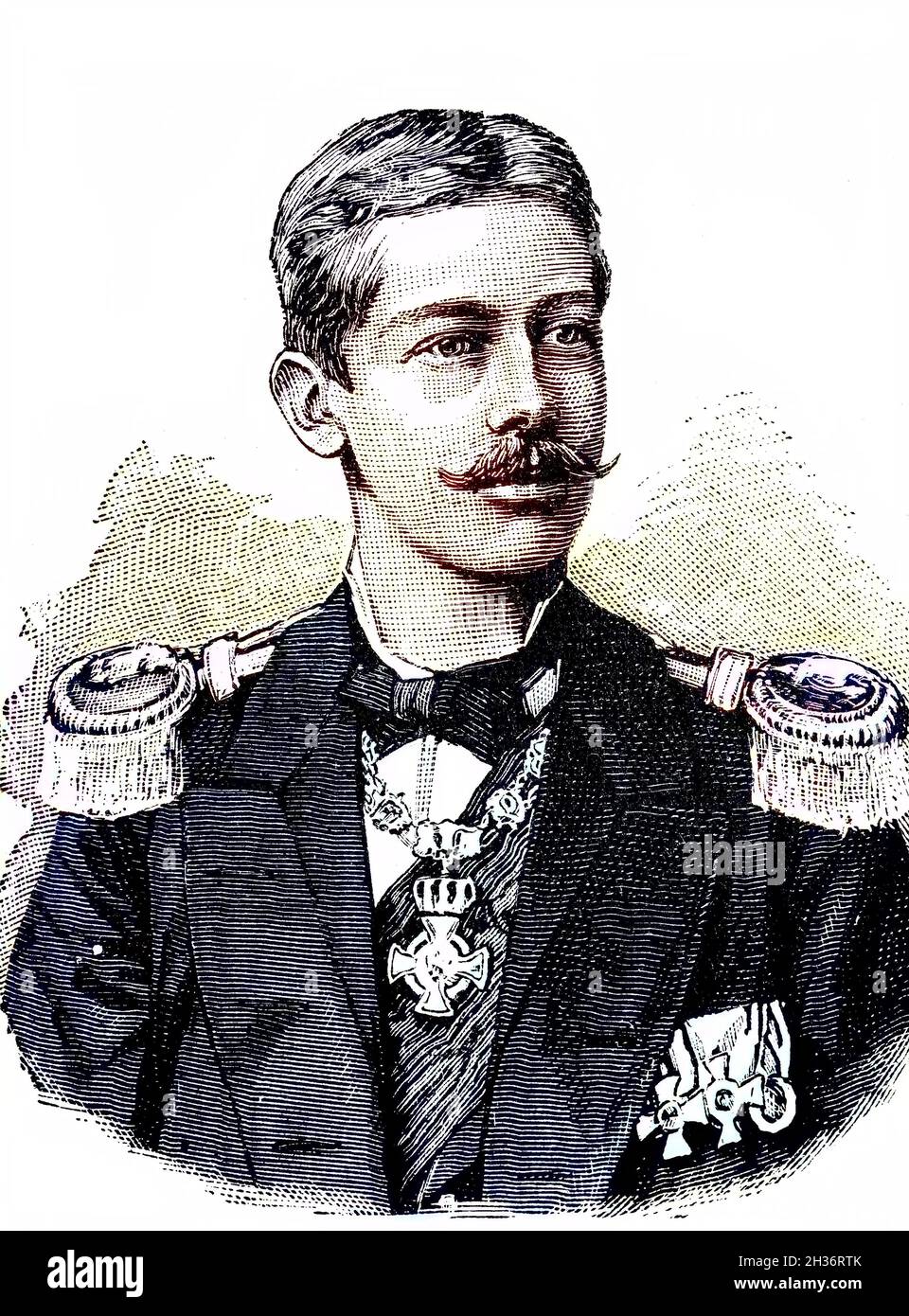 Prinz Albert Wilhelm Heinrich von Preußen, 14. August 1862 - 20. April 1929, war Sohn von Kronprinz Friedrich Wilhelm und dem späteren deutschen Kaiser Friedrich III. Und Bruder des Kronprinzen Wilhelm, späteren deutschen Kaiser Wilhelm II. Und König von Preußen, Deutschland / Prinz Albert Wilhelm Heinrich von Preussen, 14. 1862. - 20. August. April 1929, Krieg Sohn des Kronprinzen Friedrich Wilhelm und spaeteren deutschen Kaisers Friedrich III. Und Bruder des Kronprinzen Wilhelm, späterer deutscher Kaiser Wilhelm II. Und König von Preussen, Deutschland, Historisch, historisch, digital verbesserte Reproduktion von Stockfoto