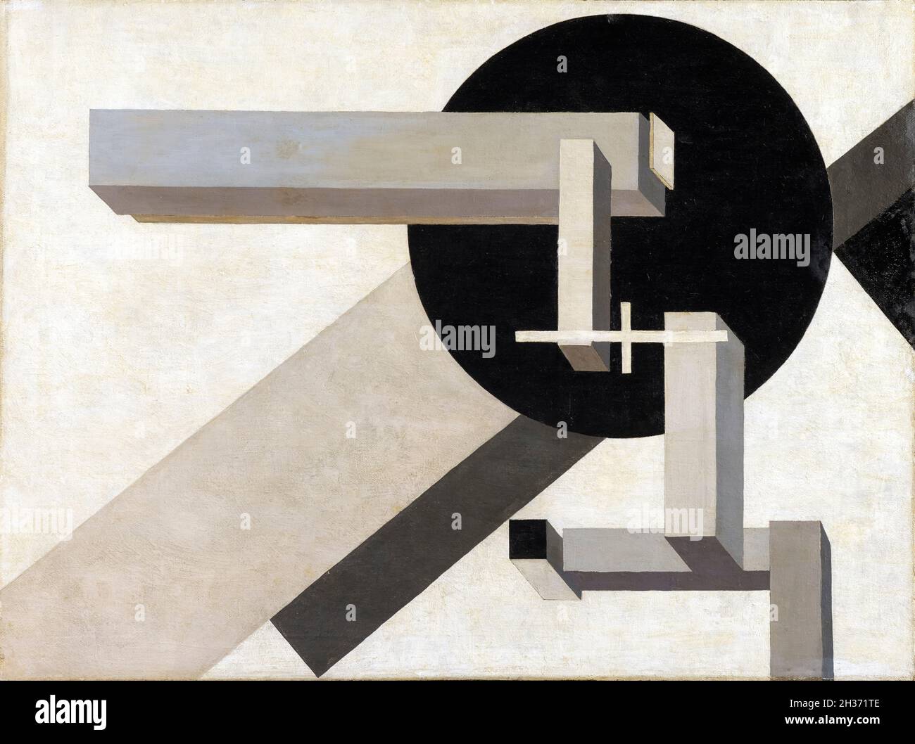 El Lissitzky, Proun 1D, abstrakte Malerei, ca. 1919 - Moderne Kunst Stockfoto