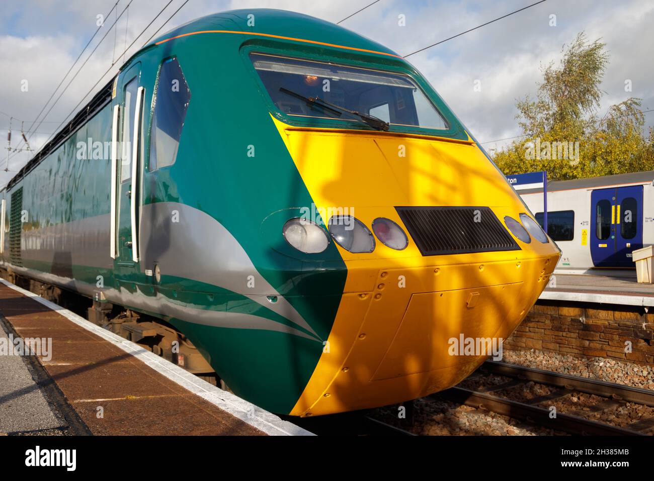 Rail Charter Services 'Staycation Express' HST in Skipton. Stockfoto