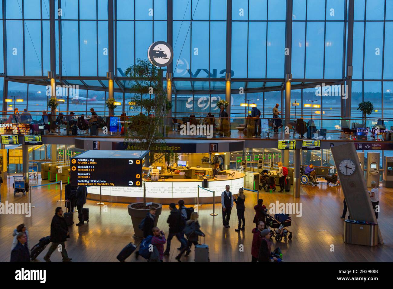 Flughafen Arlanda, Stockholm, Skandinavien, Schweden Stockfoto