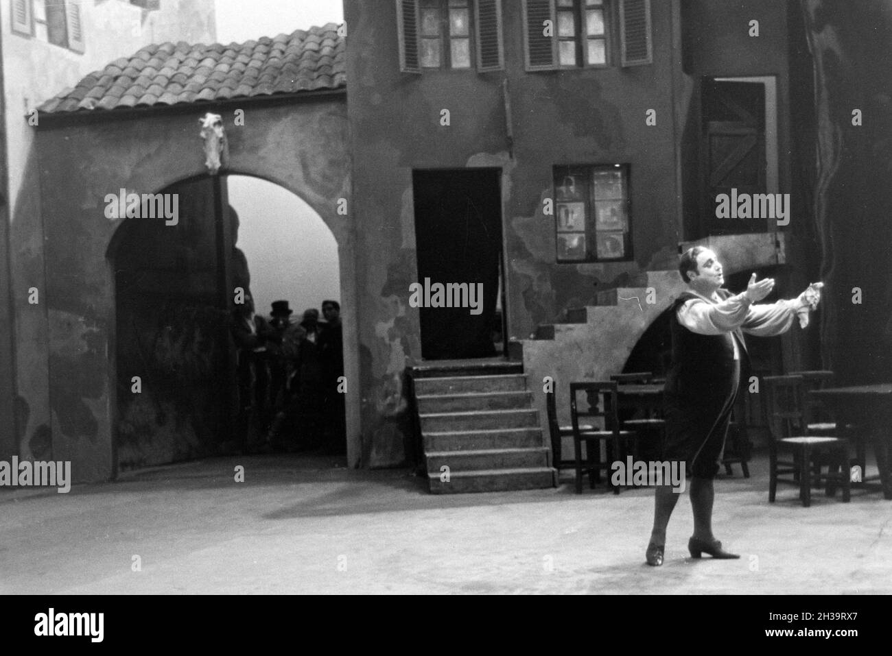 Aufführung Im Opernhaus in Rom; Italienischen 1940er Jahre. Leistung an der Oper in Rom; Italien der 1940er Jahre. Stockfoto