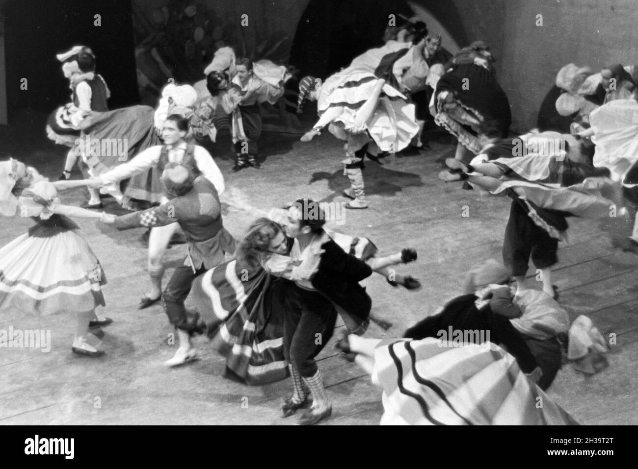 Aufführung Im Opernhaus in Rom; Italienischen 1940er Jahre. Leistung an der Oper in Rom; Italien der 1940er Jahre. Stockfoto