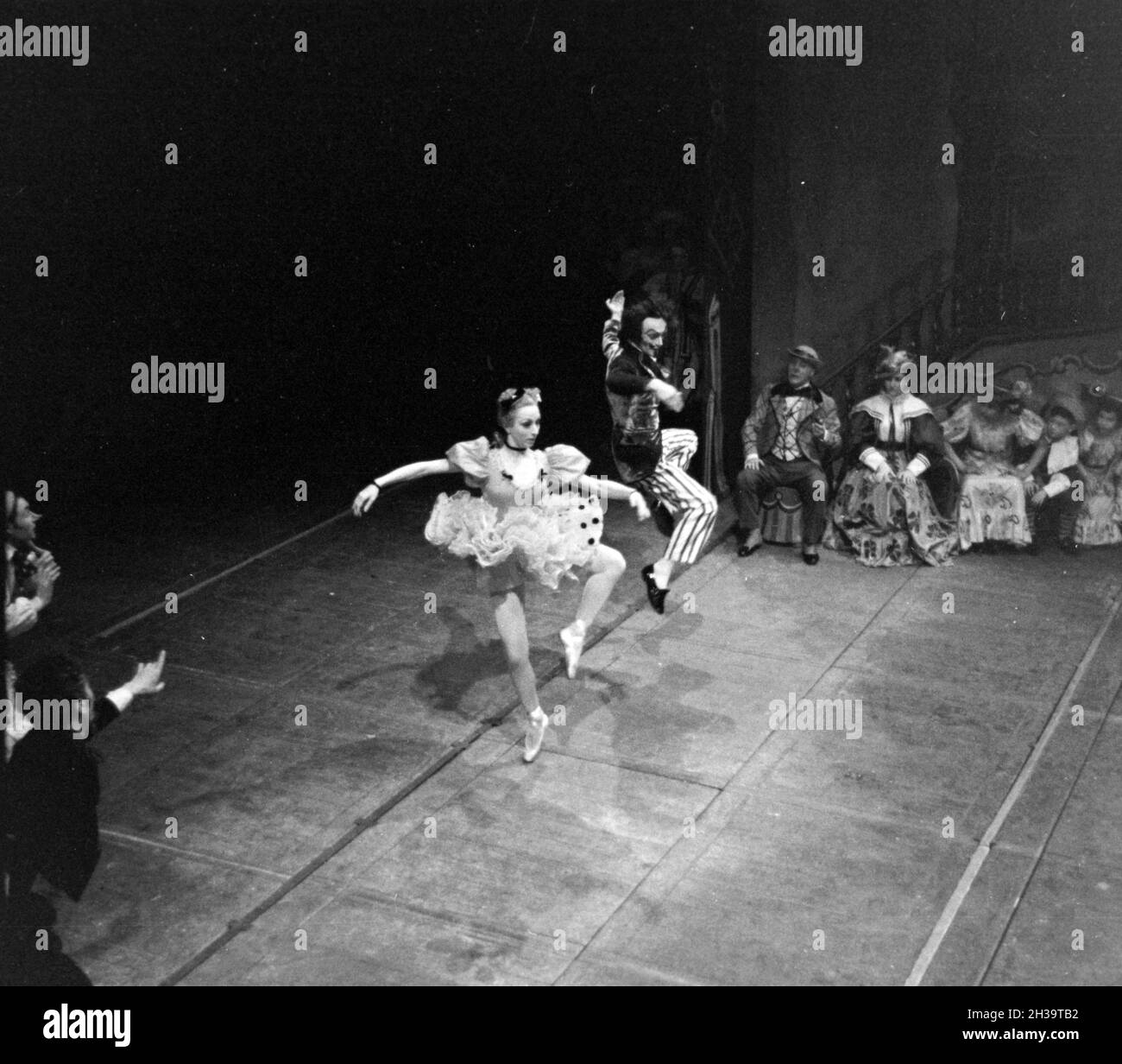 Aufführung Im Opernhaus in Rom; Italienischen 1940er Jahre. Leistung an der Oper in Rom; Italien der 1940er Jahre. Stockfoto