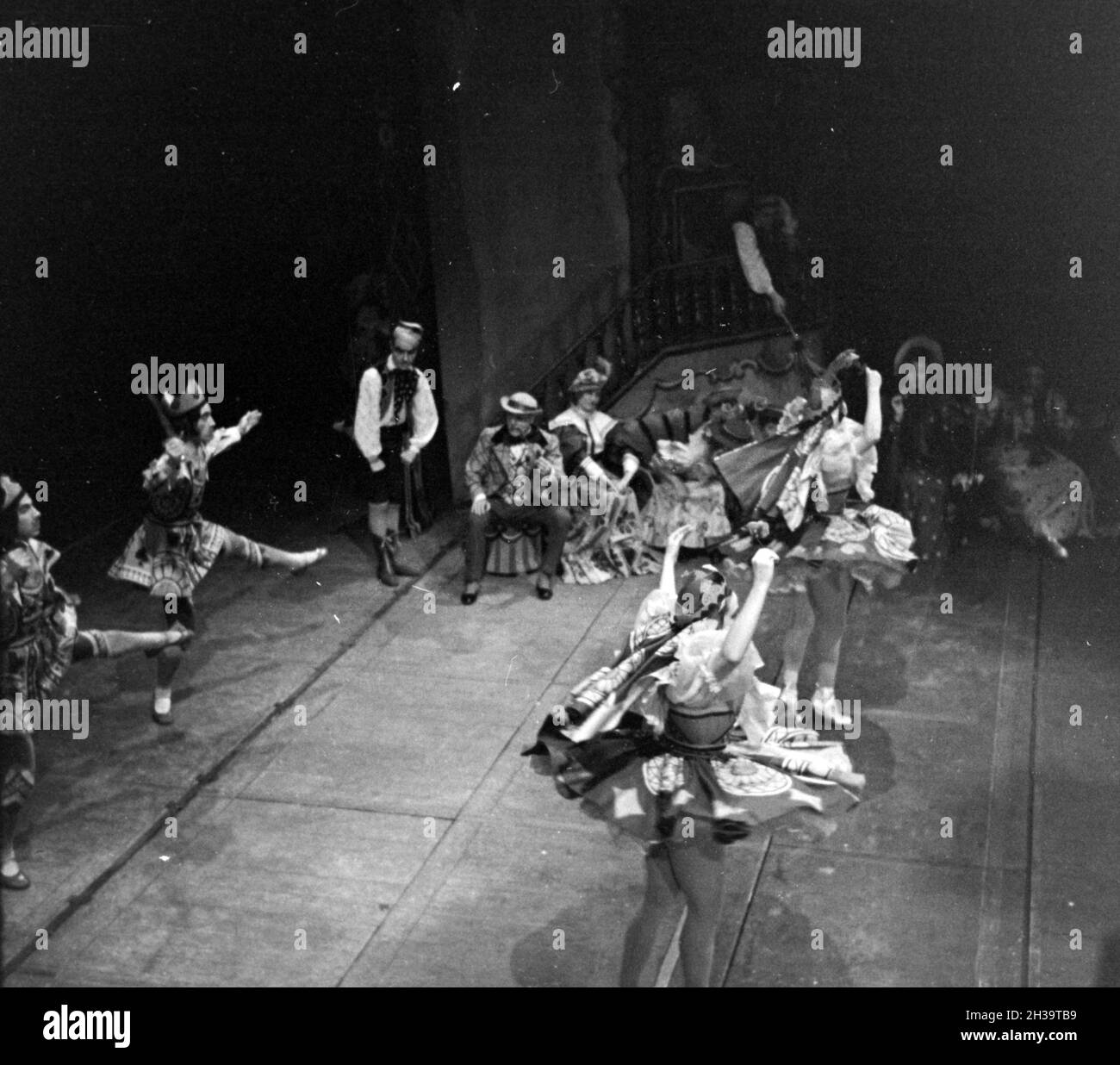 Aufführung Im Opernhaus in Rom; Italienischen 1940er Jahre. Leistung an der Oper in Rom; Italien der 1940er Jahre. Stockfoto