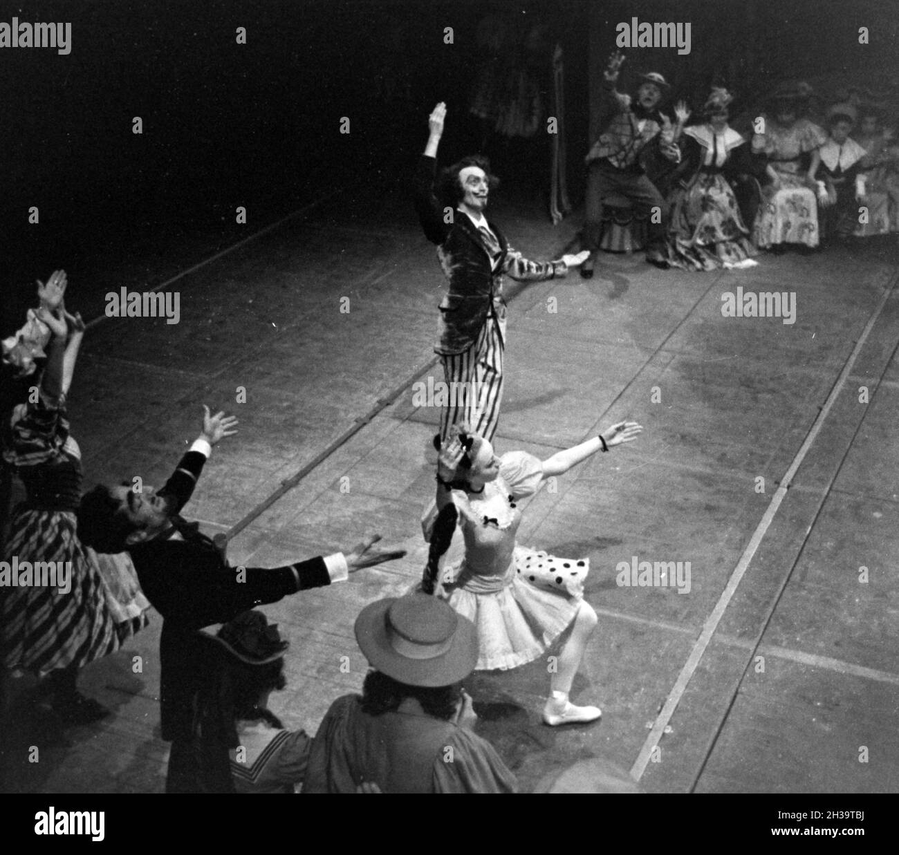 Aufführung Im Opernhaus in Rom; Italienischen 1940er Jahre. Leistung an der Oper in Rom; Italien der 1940er Jahre. Stockfoto