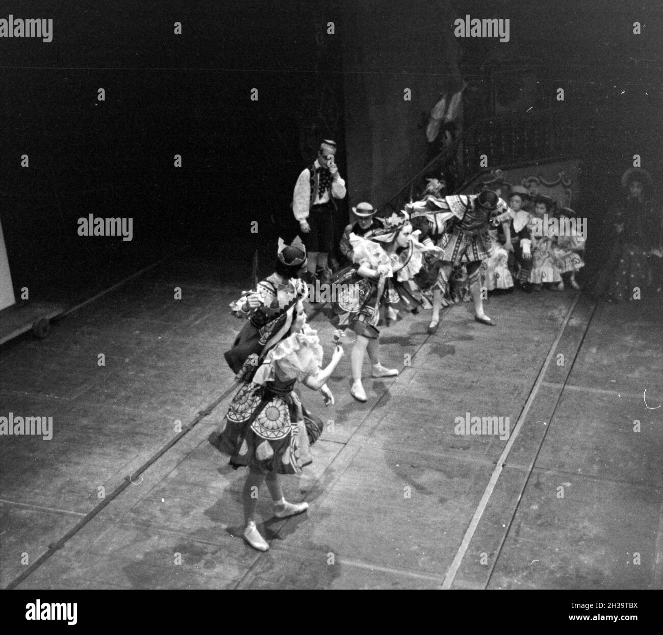 Aufführung Im Opernhaus in Rom; Italienischen 1940er Jahre. Leistung an der Oper in Rom; Italien der 1940er Jahre. Stockfoto