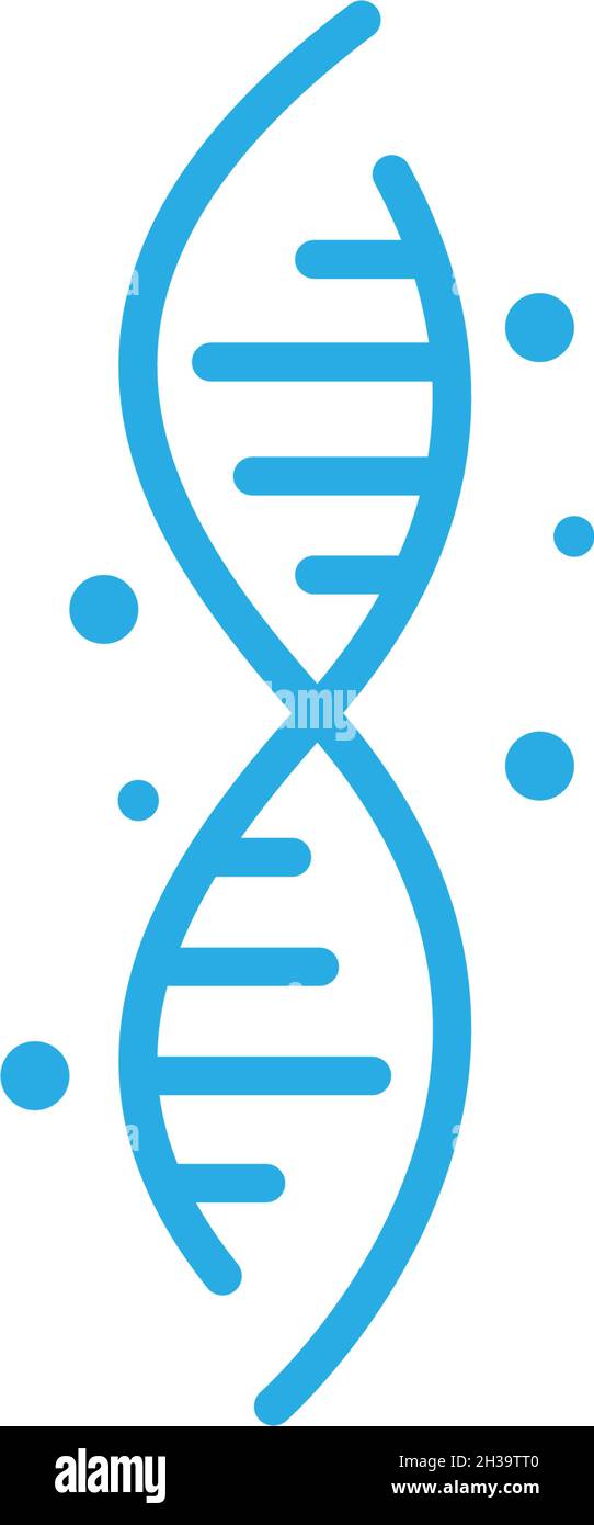 DNA-Logo-Vektor-Vorlage Stock Vektor
