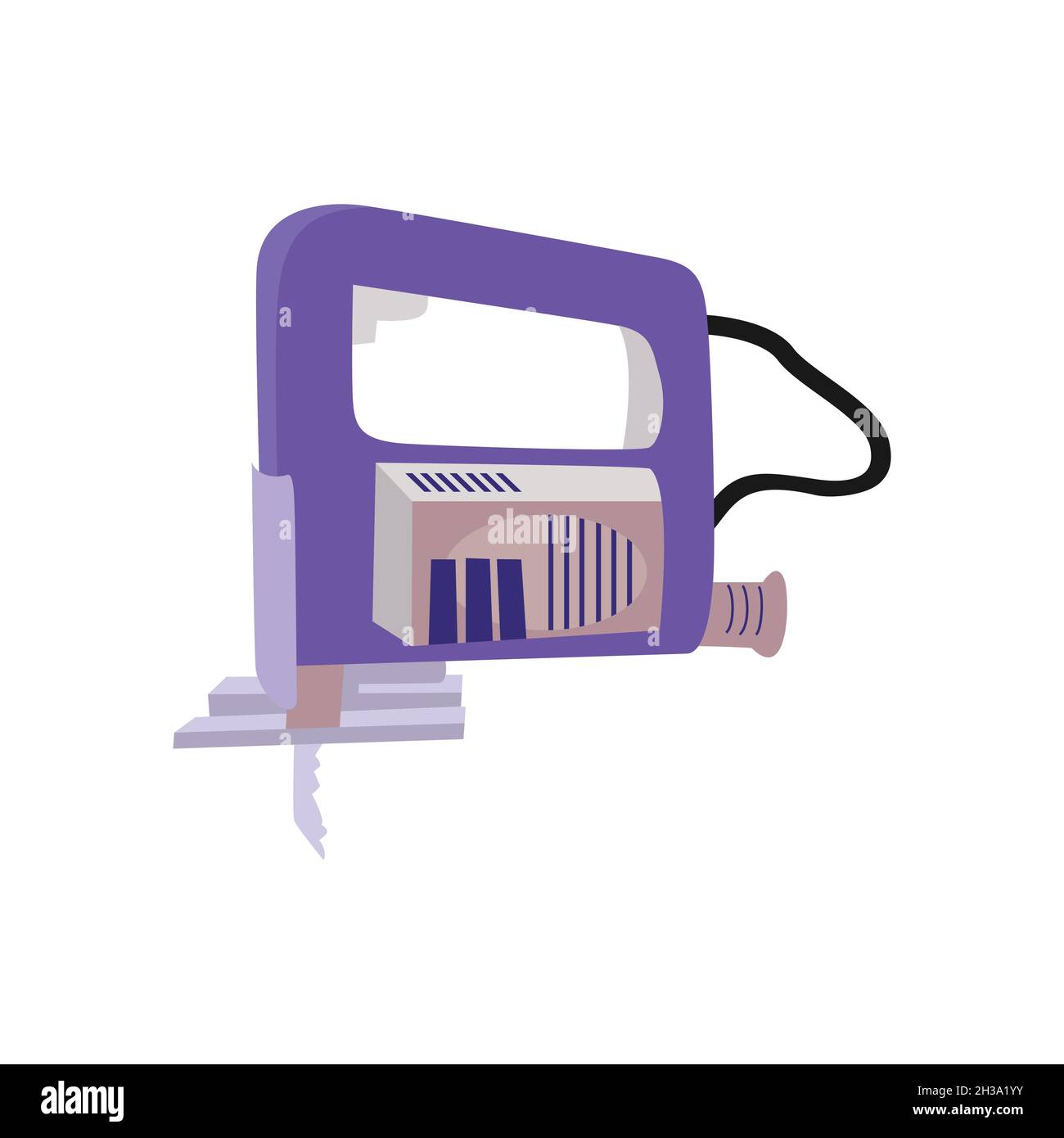 Puzzle Symbol flaches Design-Symbol in lila Farbe Vektor-Illustration Stock Vektor