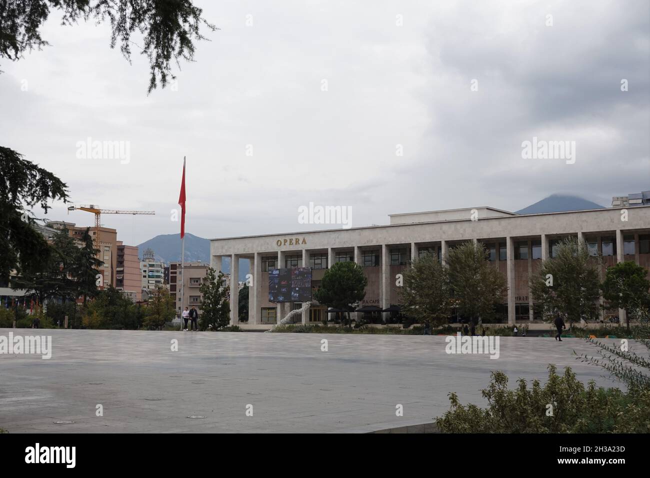 Nationaltheater für Oper und Ballett, Skanderberg-Platz, Tirana, Albanien, Balkan Stockfoto