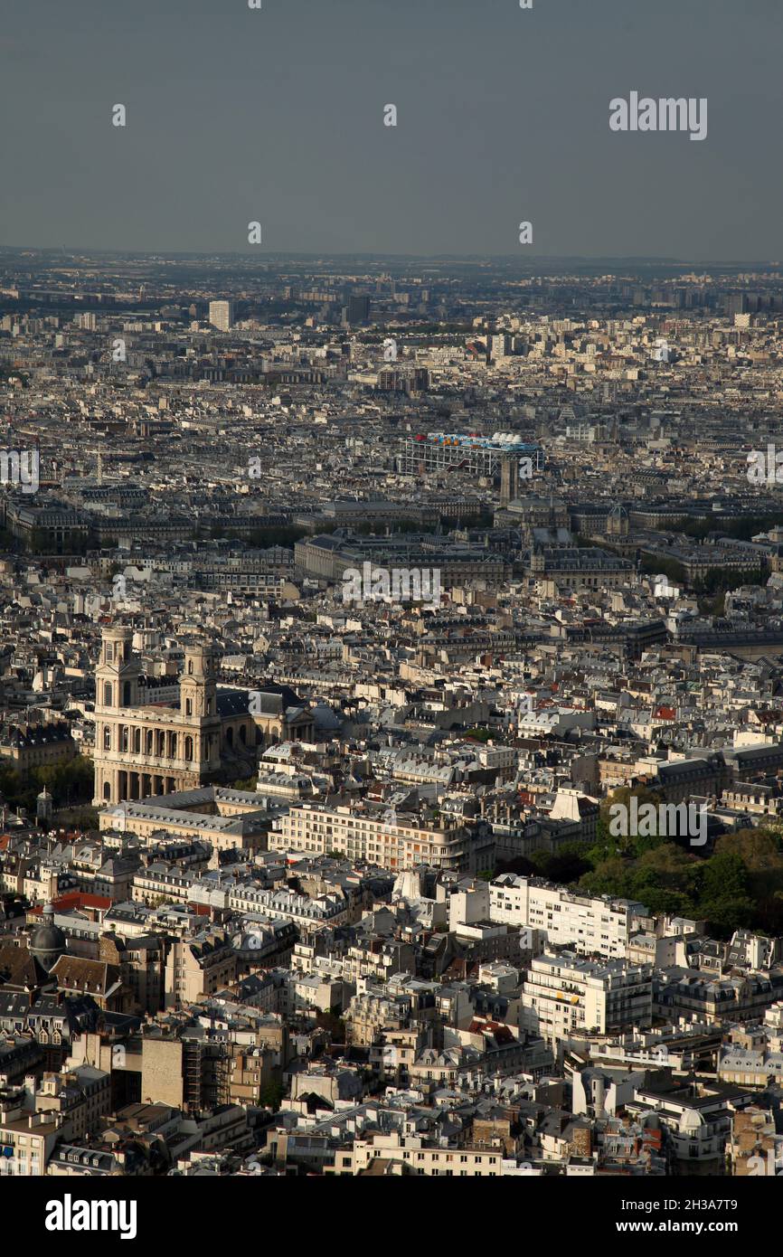 Frankreich, Paris, Paris aus der Luft Stockfoto