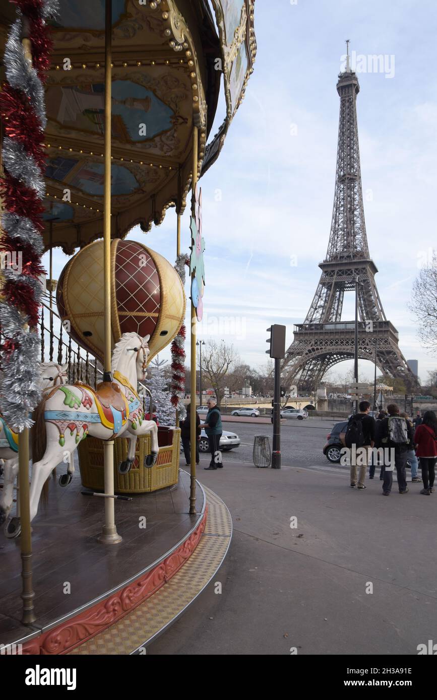 Frankreich, Paris, Eiffelturm, Frühling Stockfoto