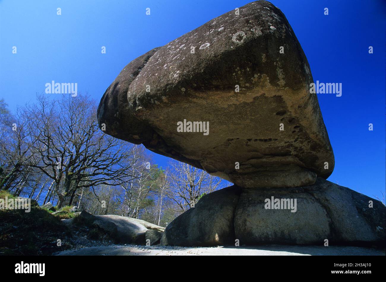 FRANKREICH. TARN (81) REGIONALER NATURPARK HAUT-LANGUEDOC. HOCHEBENE VON SIDOBRE Stockfoto