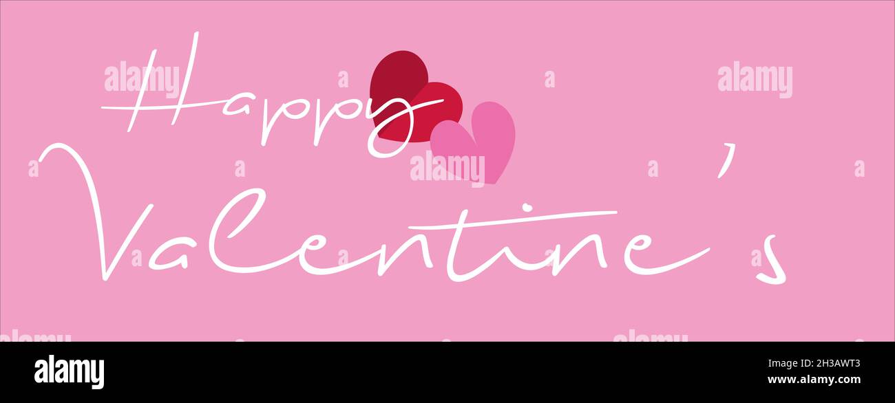 Happy Valentines Hintergrund mit Herzmustern, Vektor-Illustration auf einem romantischen rosa Hintergrund Stock Vektor