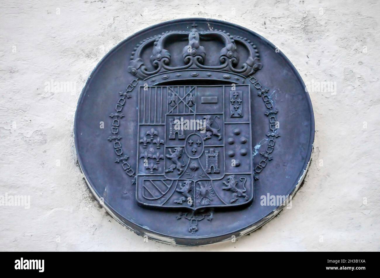 Wappen der Stadt Colonia Sacramento - Uruguay Stockfoto