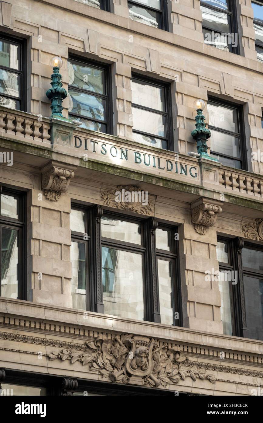 1907 Ditson Building an der E. 34th Street, NYC, USA Stockfoto