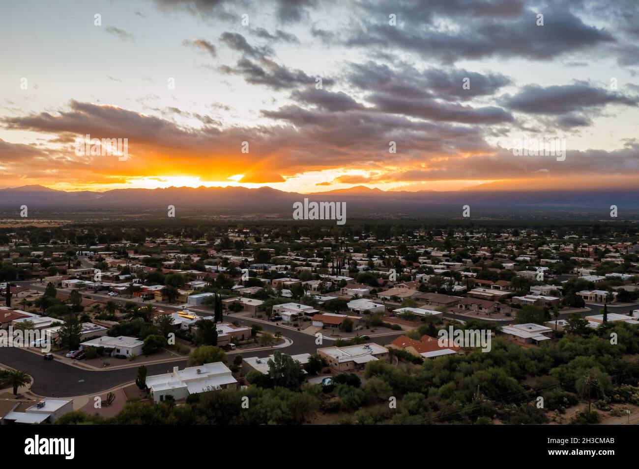 Green Valley, Arizona ist eine Altersgemeinschaft für Senioren und Snowbirds Stockfoto