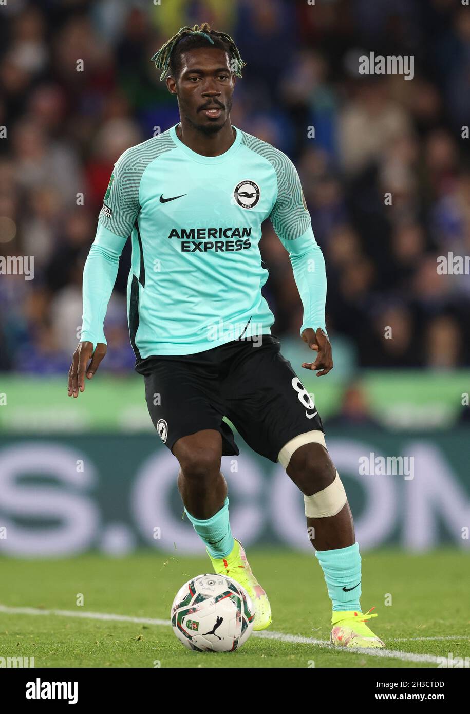 Leicester, England, 27. Oktober 2021. Yves Bissouma aus Brighton während des Carabao Cup-Spiels im King Power Stadium, Leicester. Bildnachweis sollte lauten: Darren Staples / Sportimage Stockfoto