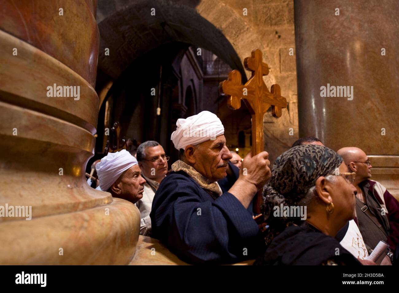 ISRAEL. JERUSALEM. UNESCO-WELTKULTURERBE. ORTHODOXE KARWOCHE. KARFREITAG. VIA DOLOROSA IN DER ALTSTADT Stockfoto