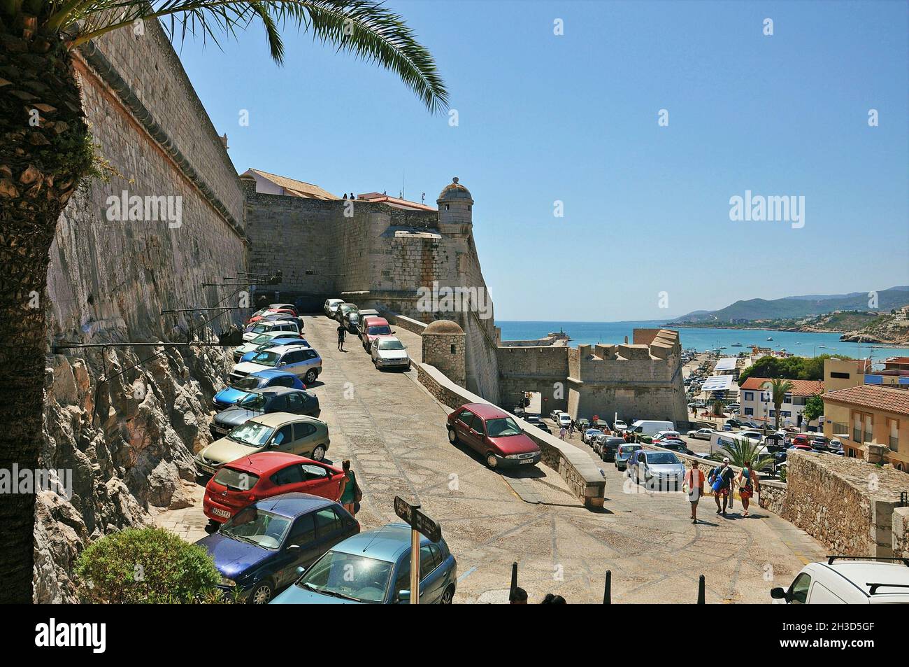 Schloss Palast von Peñíscola in der Provinz Castellón, Bundesland Valencia, Spanien Stockfoto