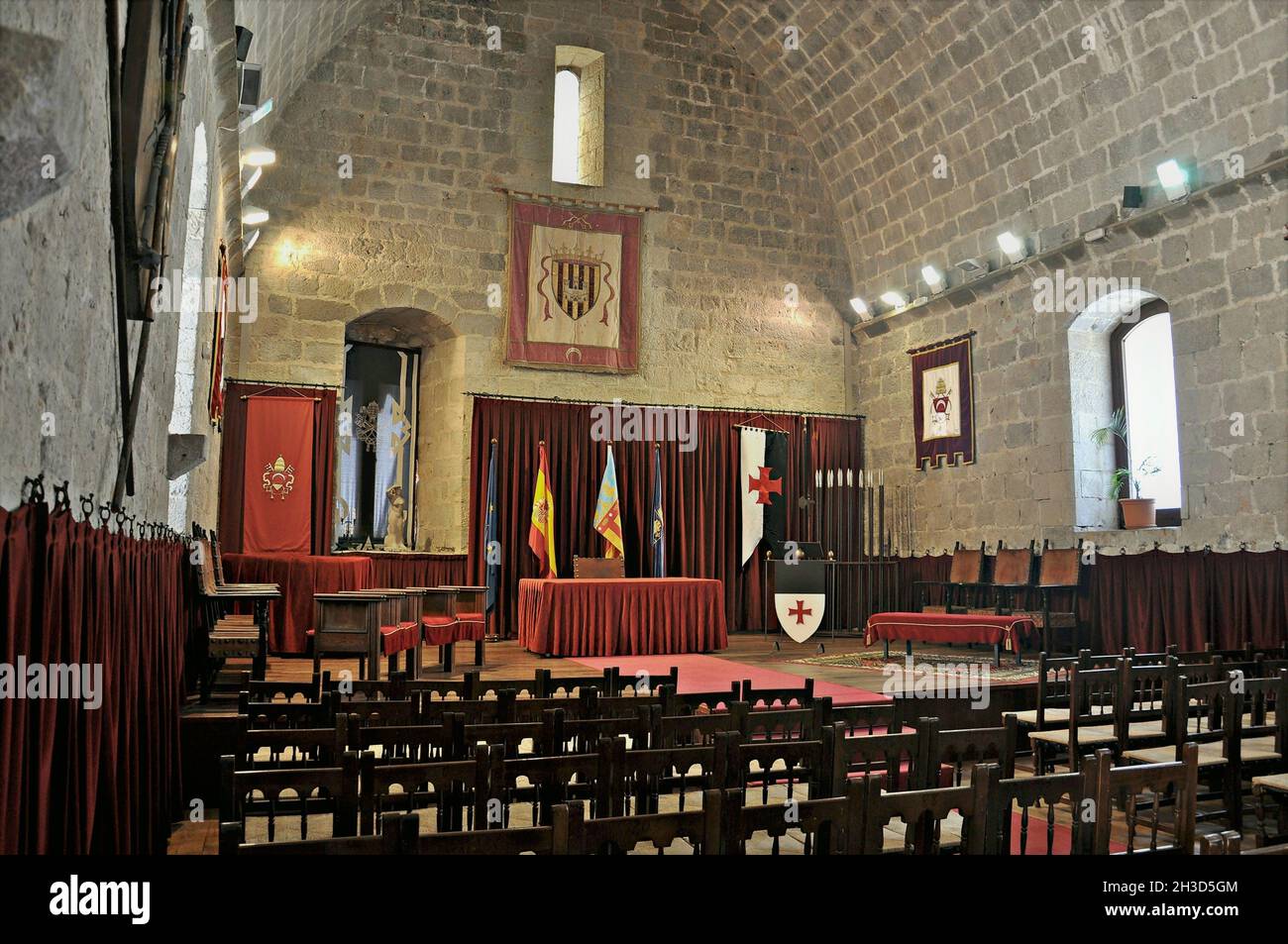 Schloss Palast von Peñíscola in der Provinz Castellón, Bundesland Valencia, Spanien Stockfoto