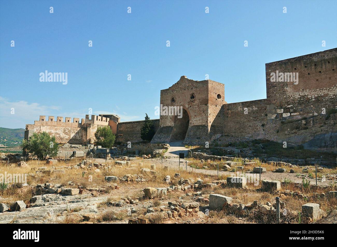 Das Schloss von Sagunto befindet sich in der Provinz Valencia, Valencia, Spanien Stockfoto